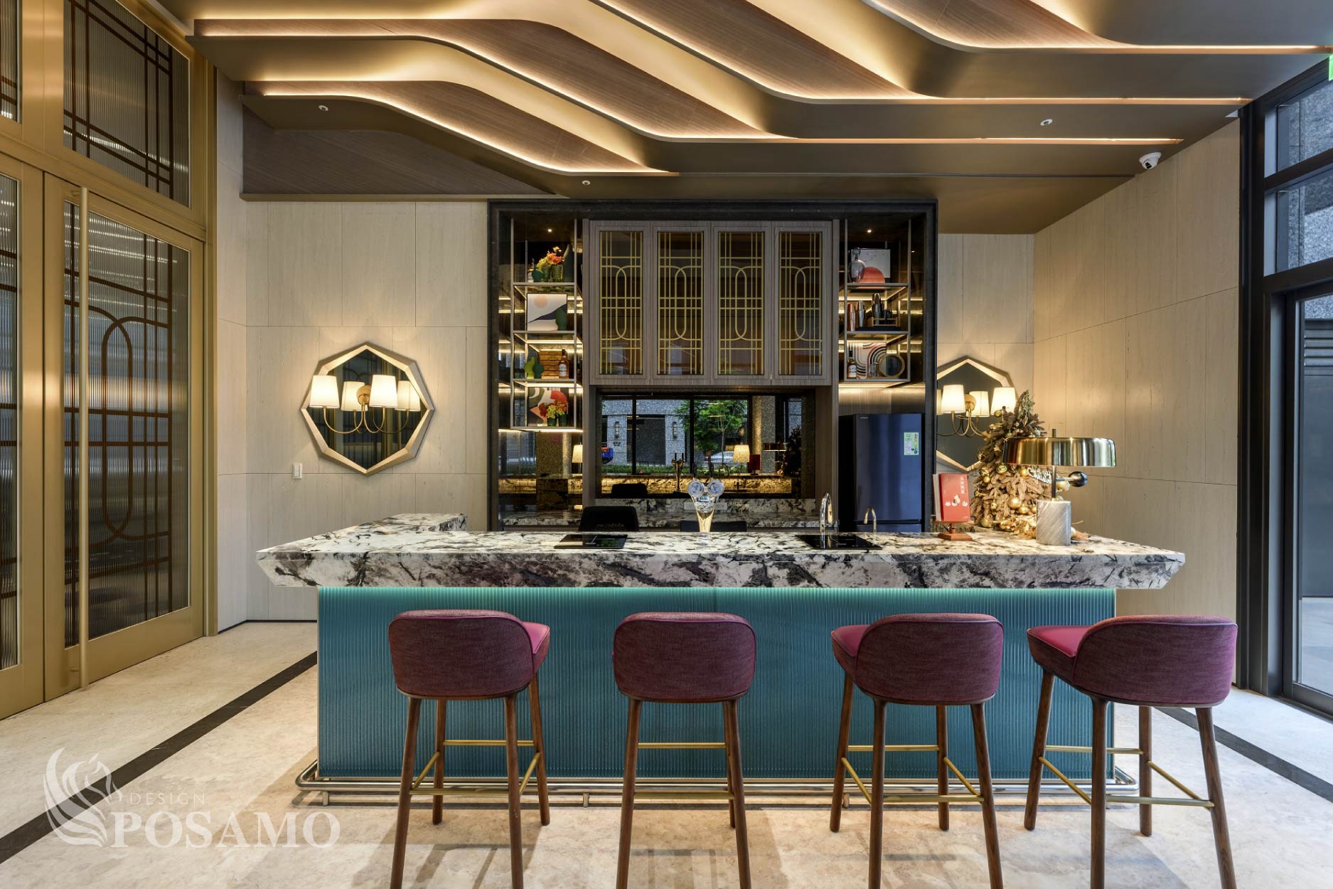 聯虹君耀  loumge bar  現代奢華 舒適氛圍 十邑設計 豪宅美學