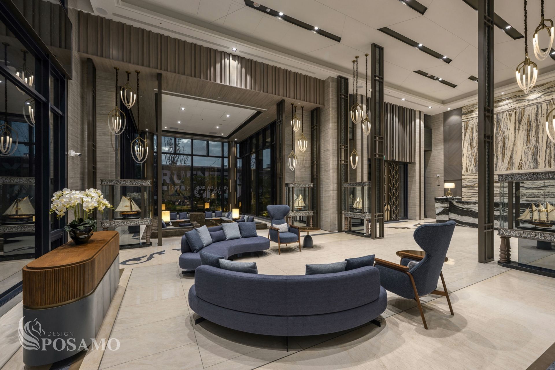 新濠一川 十邑設計posamo ccplan design 墨硯寫意 迎賓廳 新濠一川 十邑設計posamo ccplan design 墨硯寫意 迎賓廳